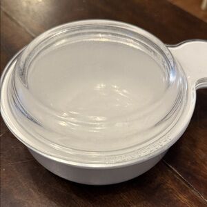 | Corning Ware | White | Grab It Bowl | Clear Glass Lid |
